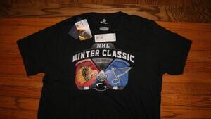 NEW! NHL Chicago Blackhawks Vs St. Louis Blues Large T-Shirt Winter Classic NWT